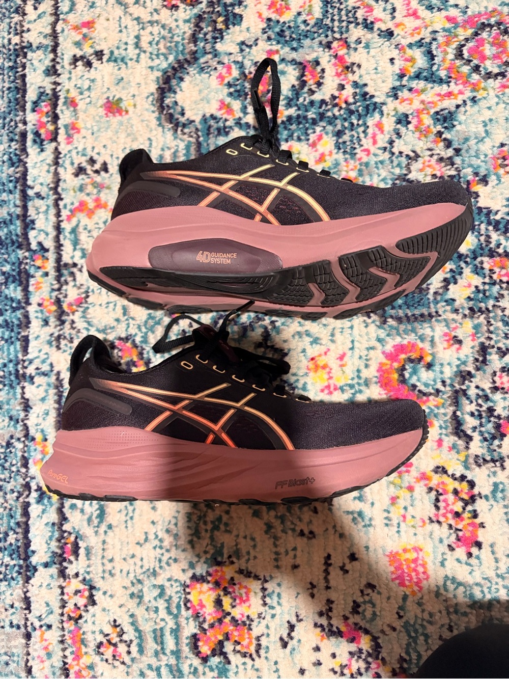 Asics Women's Sneakers — Black and Pink